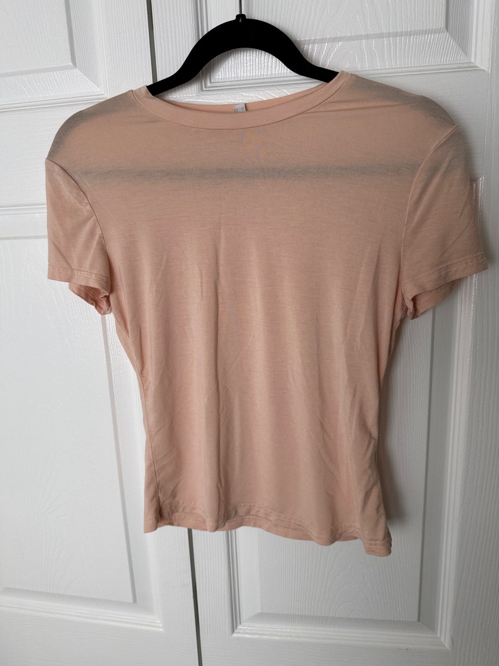 Peach Short Sleeve Crewneck Tee